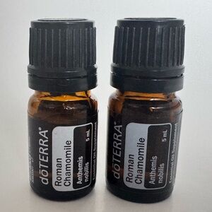 Doterra Roman Chamomile Essential Oil. Size: Two, 5mL bottles. NEW & Sealed!